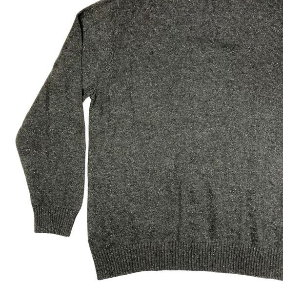 Tricots St. Raphael Sweater Mens XL Gray Cable Knit Fisherman Dark Academia NEW - Picture 8 of 16